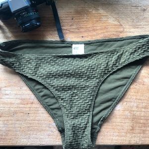 Never worn army green bikini bottoms!